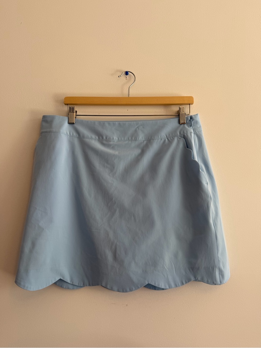 Vineyard Vines Performance Scalloped Hem Skort Light Blue Size 14 Golf Tennisl